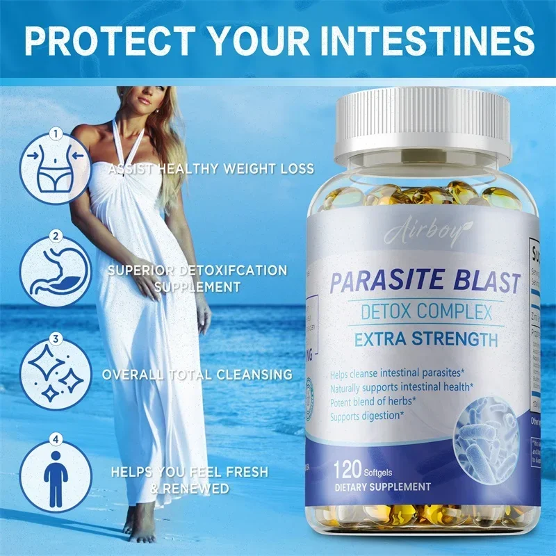 Parasite Blast Detox Complex - Eliminates Parasites, Relieves Indigestion, Supports Gastrointestinal Health
Parasite Blast Detox Complex - Eliminates Parasites, Relieves Indigestion, Supports Gastrointestinal Health