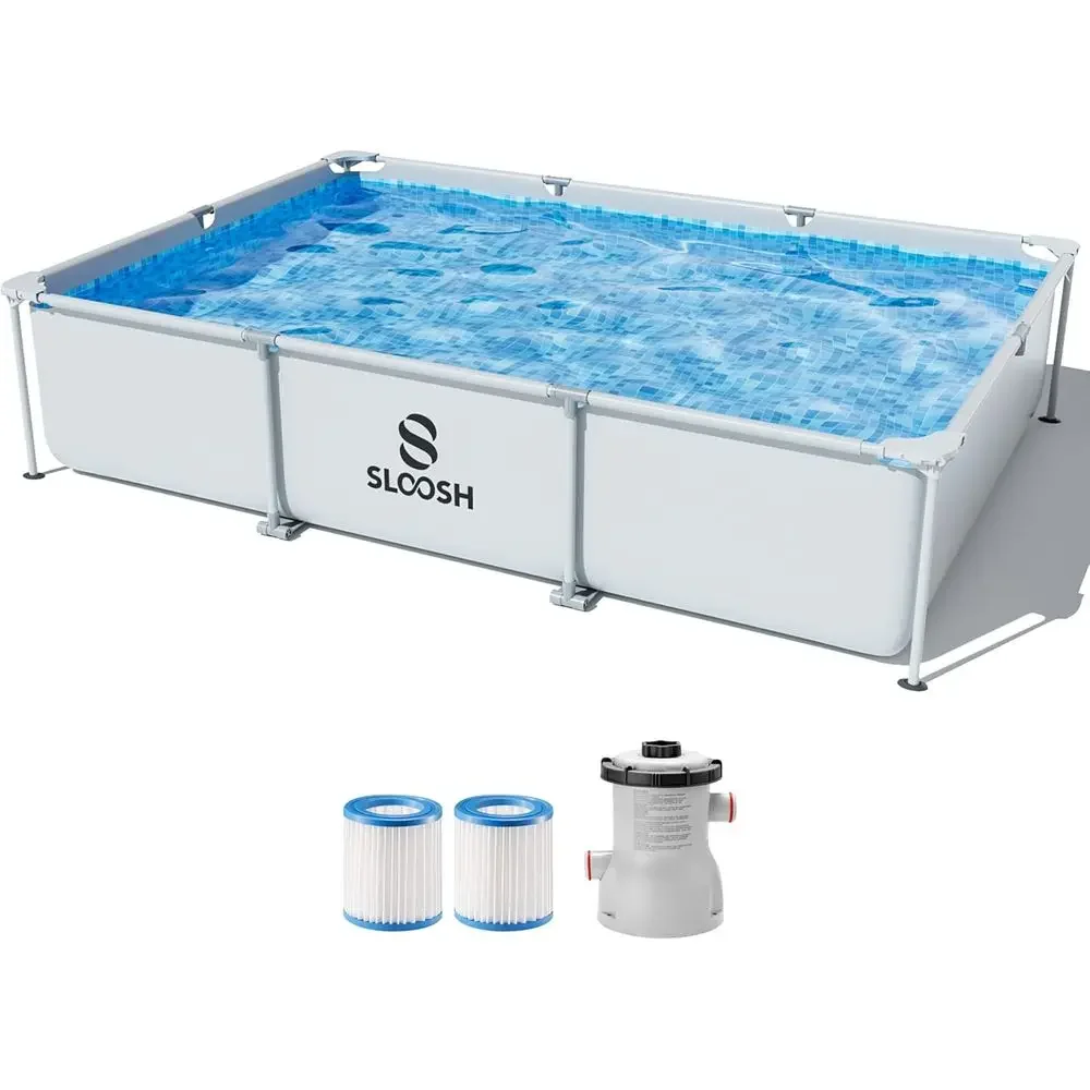 10ft x 6.8ft x 26in Above Ground Swimming Pool Set with Filter Pump for Kids & Adults
10ft x 6.8ft x 26in Above Ground Swimming Pool Set with Filter Pump for Kids & Adults