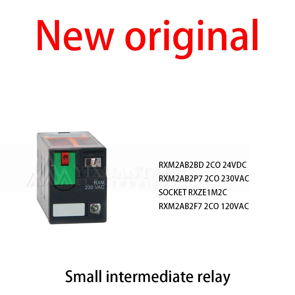 1Pcs/Lot New original RXM2AB2BD 2CO 24VDC RXM2AB2P7 2CO 230VAC SOCKET RXZE1M2C RXM2AB2F7 2CO 120VAC Small intermediate relay
1Pcs/Lot New original RXM2AB2BD 2CO 24VDC RXM2AB2P7 2CO 230VAC SOCKET RXZE1M2C RXM2AB2F7 2CO 120VAC Small intermediate relay
