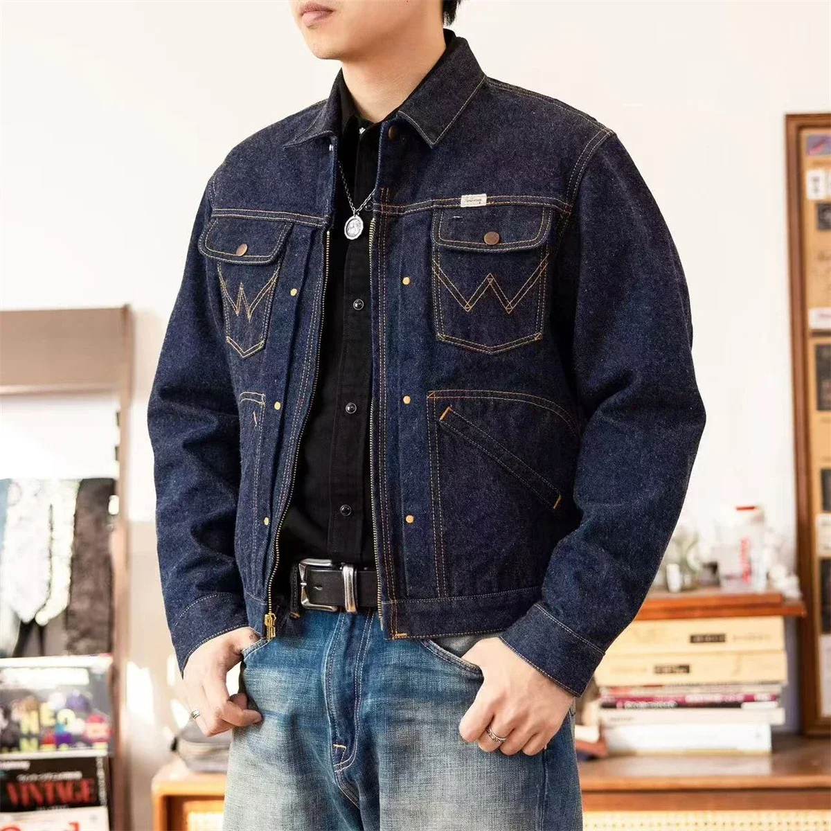 2025 Red Tornado Retro 1960s Model 24MJ Selvedge Denim Jacket Western Style Mens Jean Outerwear Indigo
2025 Red Tornado Retro 1960s Model 24MJ Selvedge Denim Jacket Western Style Mens Jean Outerwear Indigo