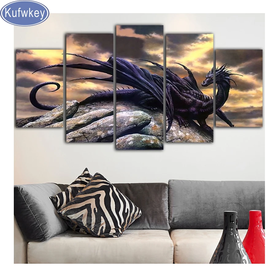 Multi picture 5D DIY Diamond Painting 5 piece set Dragon full Square round Diamond Embroidery Mosaic cross stitch art home decor
Multi picture 5D DIY Diamond Painting 5 piece set Dragon full Square round Diamond Embroidery Mosaic cross stitch art home decor