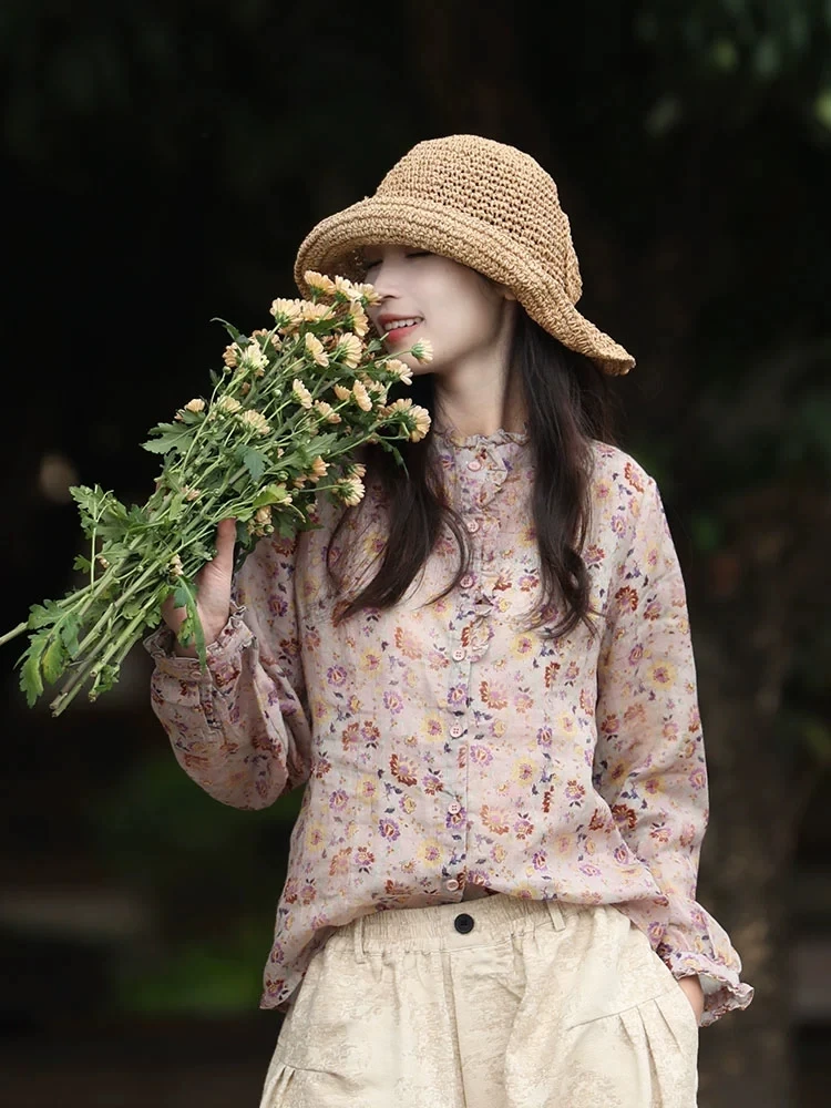 Женские свободные длинные брюки Sweet Floral Print irt на пуговицах, повседневные модные деревянные детали, весенний сезон, стандартный крой
Женские свободные длинные брюки Sweet Floral Print irt на пуговицах, повседневные модные деревянные детали, весенний сезон, стандартный крой