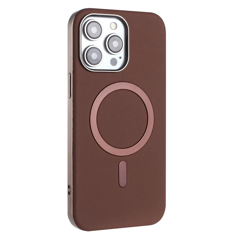 Magsafe Plated Border PU Leather Shockproof Phone Case For iPhone 11 12 13 14 15 16 Pro Max Plus Magnetic Wireless ChargingCover
Magsafe Plated Border PU Leather Shockproof Phone Case For iPhone 11 12 13 14 15 16 Pro Max Plus Magnetic Wireless ChargingCover