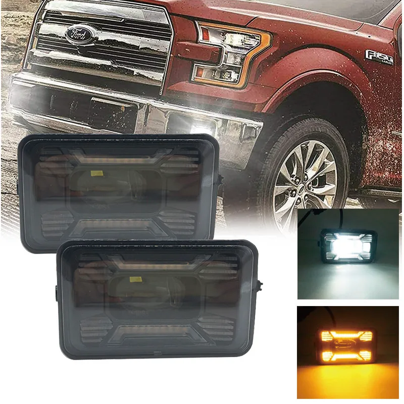 Pair LED Fog Lights For Ford F150 2015-2019 Super Duty 2017-2018 Truck Accessories Bumper Driving Fog Lamp Assembly
Pair LED Fog Lights For Ford F150 2015-2019 Super Duty 2017-2018 Truck Accessories Bumper Driving Fog Lamp Assembly