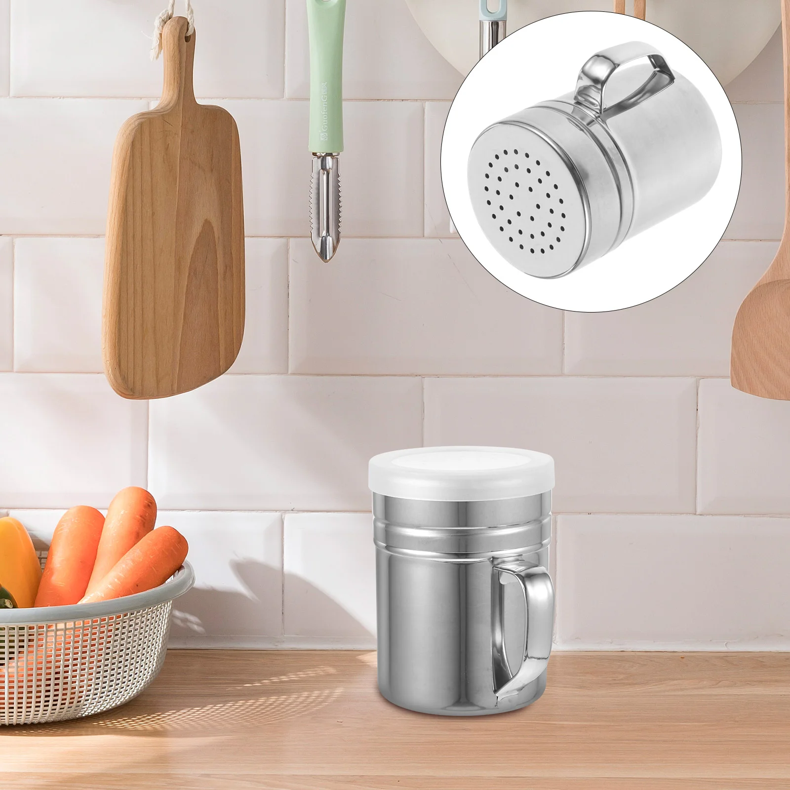 Stainless Steel Seasoning Canister 6 8x9 5cm Medium Size Spice Jar Shaker Handled Design Precision Powder Dispenser Kitchen
Stainless Steel Seasoning Canister 6 8x9 5cm Medium Size Spice Jar Shaker Handled Design Precision Powder Dispenser Kitchen
