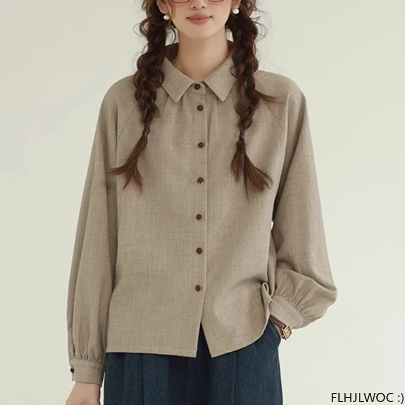 2024 Woman Cute Sweet Girls Transparent Retro Vintalge Top Blusas Japan Style Chic Office Lady Basic Button Shirts
2024 Woman Cute Sweet Girls Transparent Retro Vintalge Top Blusas Japan Style Chic Office Lady Basic Button Shirts