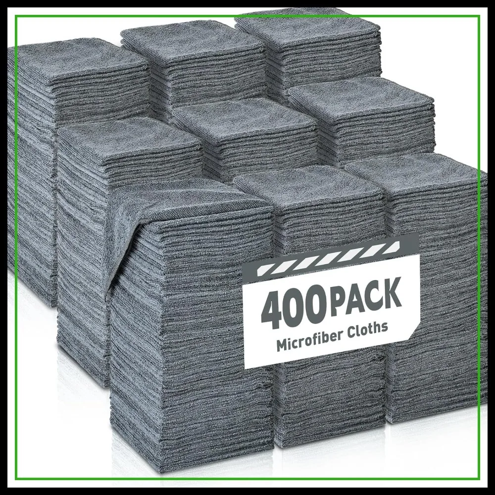 400 Pack Gray Microfiber Cleaning Cloths, 12x12 inch Bulk Towels for Cars and Home
400 Pack Gray Microfiber Cleaning Cloths, 12x12 inch Bulk Towels for Cars and Home