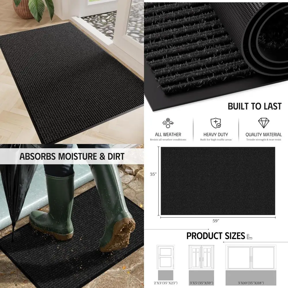 3x5 Feet Non-Slip Outdoor Entrance Mat, Heavy Duty Commercial Grade, Absorbent and Durable Floor Mat
3x5 Feet Non-Slip Outdoor Entrance Mat, Heavy Duty Commercial Grade, Absorbent and Durable Floor Mat