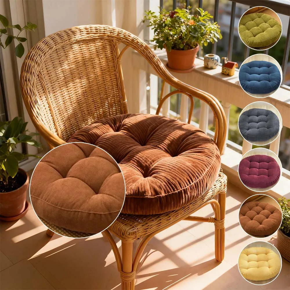 1PC Soft Round Cushions Thickened Corduroy Cushions with PP Fill for Kids Adults Floor Seating Yoga Living Room Office Almofadas
1PC Soft Round Cushions Thickened Corduroy Cushions with PP Fill for Kids Adults Floor Seating Yoga Living Room Office Almofadas