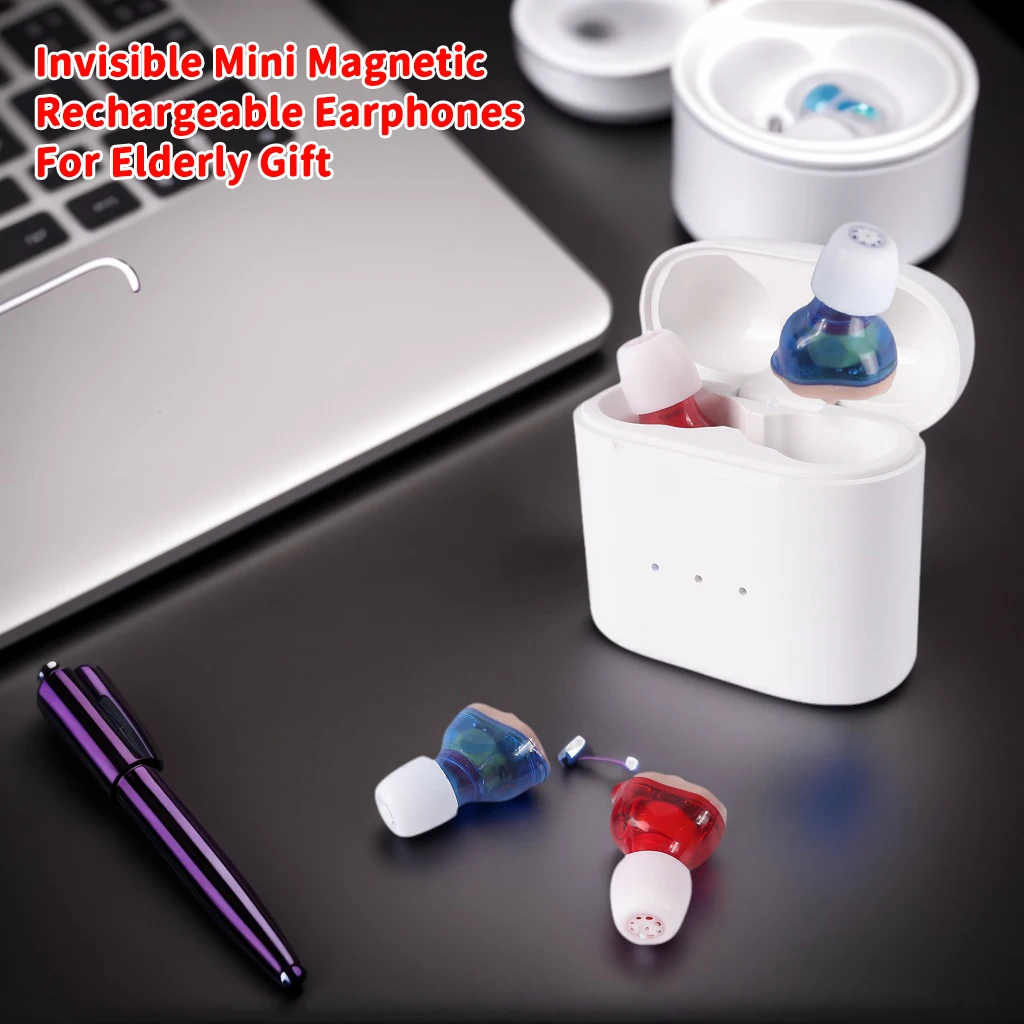 New Rechargeable Portable Mini Boost Hearing Earphones Long Battery Life Power Display Noise Reduction Earbuds For Elderly Gifts
New Rechargeable Portable Mini Boost Hearing Earphones Long Battery Life Power Display Noise Reduction Earbuds For Elderly Gifts