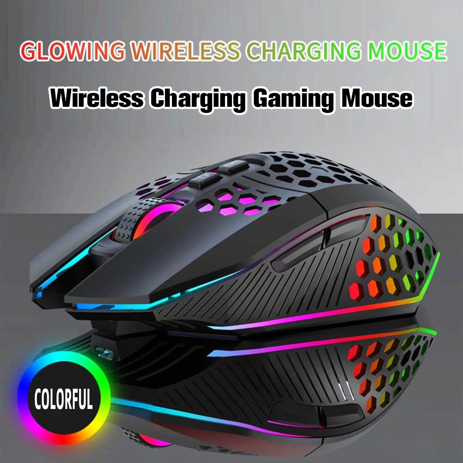 Беспроводная игровая мышь — эргономичный дизайн с RGB-подсветкой, USB-зарядкой типа C, сотовым корпусом, для правой руки, оптическая точность
Беспроводная игровая мышь — эргономичный дизайн с RGB-подсветкой, USB-зарядкой типа C, сотовым корпусом, для правой руки, оптическая точность