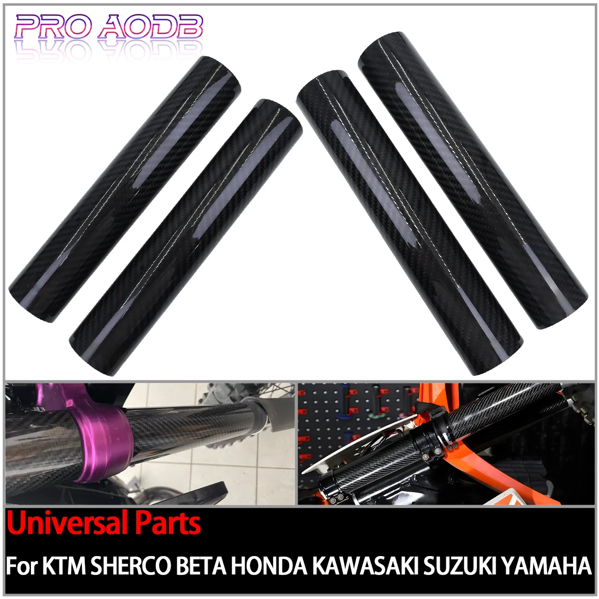 160mm-270mm Carbon Fiber Front Fork Guard Wrap Cover for Kawasaki Suzuki Honda KTM Yamaha Motocross Universal Parts
160mm-270mm Carbon Fiber Front Fork Guard Wrap Cover for Kawasaki Suzuki Honda KTM Yamaha Motocross Universal Parts