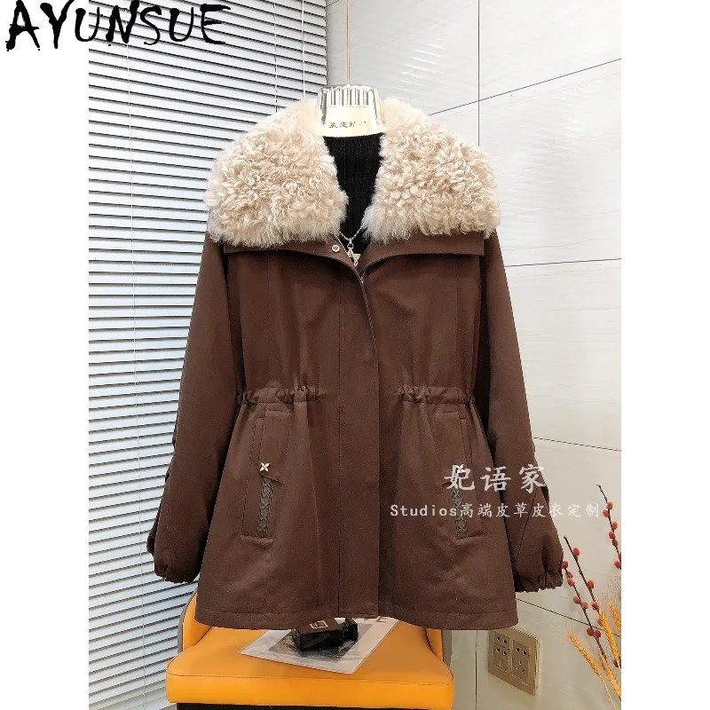 AYUNSUE Women's White Goose Down Jackets Mid-length Women Winter Coats Fashion Warm Fur Collar Outerwears Woman Clothes Jaqueta
AYUNSUE Women's White Goose Down Jackets Mid-length Women Winter Coats Fashion Warm Fur Collar Outerwears Woman Clothes Jaqueta