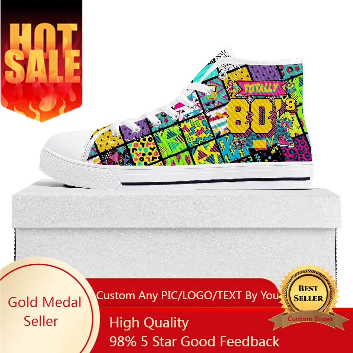 Funny Retro 80s 90s Icons High Top High Quality Sneakers Mens Womens Teenager Canvas Sneaker Couple Shoes Custom Made Shoe
Funny Retro 80s 90s Icons High Top High Quality Sneakers Mens Womens Teenager Canvas Sneaker Couple Shoes Custom Made Shoe
