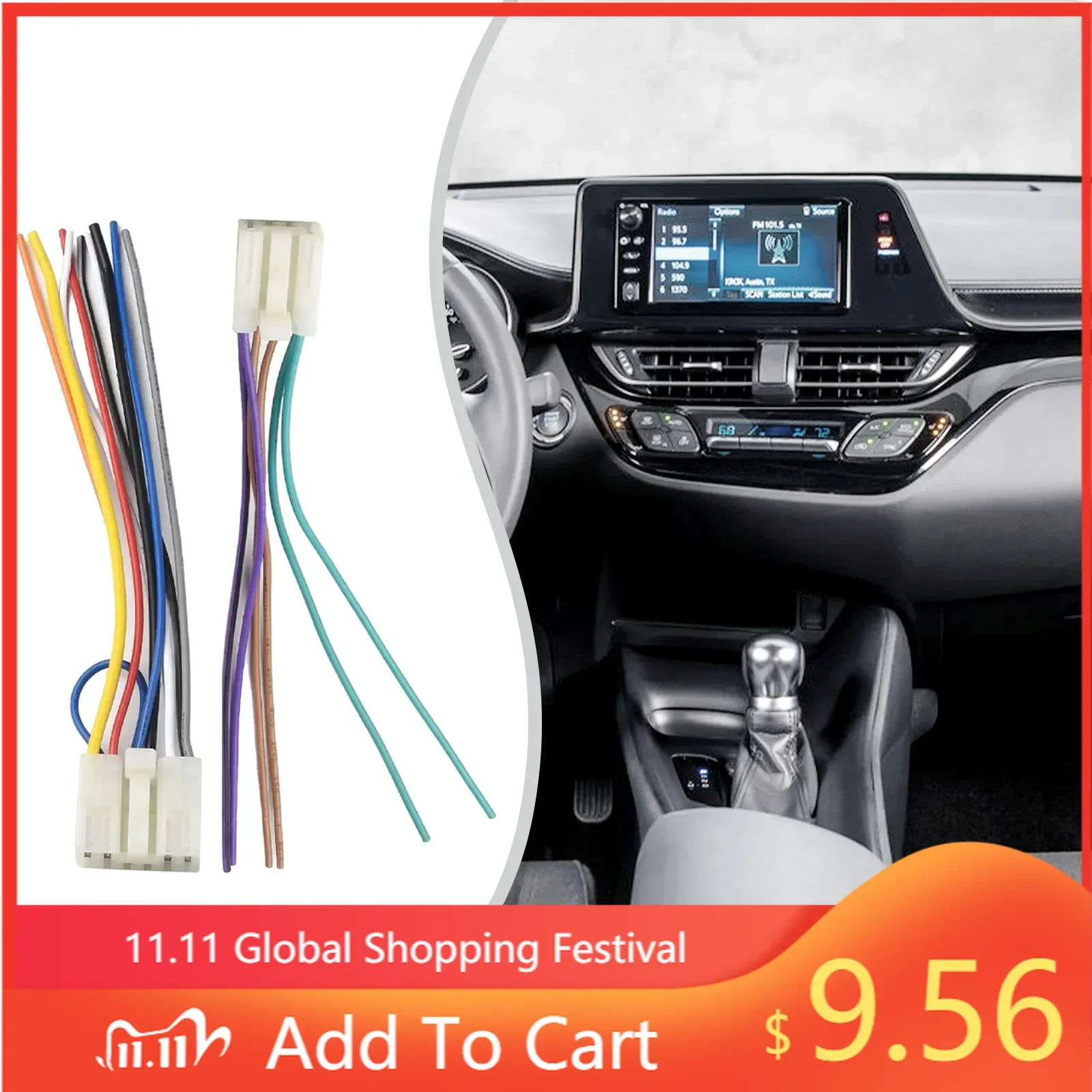 2pcs/set For Toyota Car Aftermarket Radio Stereo Install Car Wire Harness Cable Adapter 12V Radio Cable
2pcs/set For Toyota Car Aftermarket Radio Stereo Install Car Wire Harness Cable Adapter 12V Radio Cable