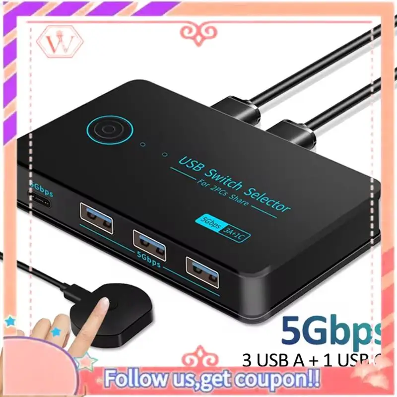 Модернизированный новый KVM-переключатель USB3.0, переключатель горячей клавиши для ПК, клавиатуры, мыши, принтера, 2 шт., совместный 4 устройства, общий контроллер 5 Гбит/с
Модернизированный новый KVM-переключатель USB3.0, переключатель горячей клавиши для ПК, клавиатуры, мыши, принтера, 2 шт., совместный 4 устройства, общий контроллер 5 Гбит/с