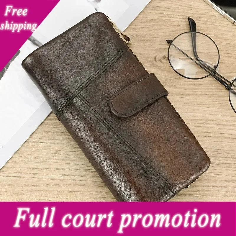 Newsbirds 2025 New Fashion Leather Long Wallet Men Women Retro Style Card Clip Wallets Female Male Purse Christmas Gift
Newsbirds 2025 New Fashion Leather Long Wallet Men Women Retro Style Card Clip Wallets Female Male Purse Christmas Gift