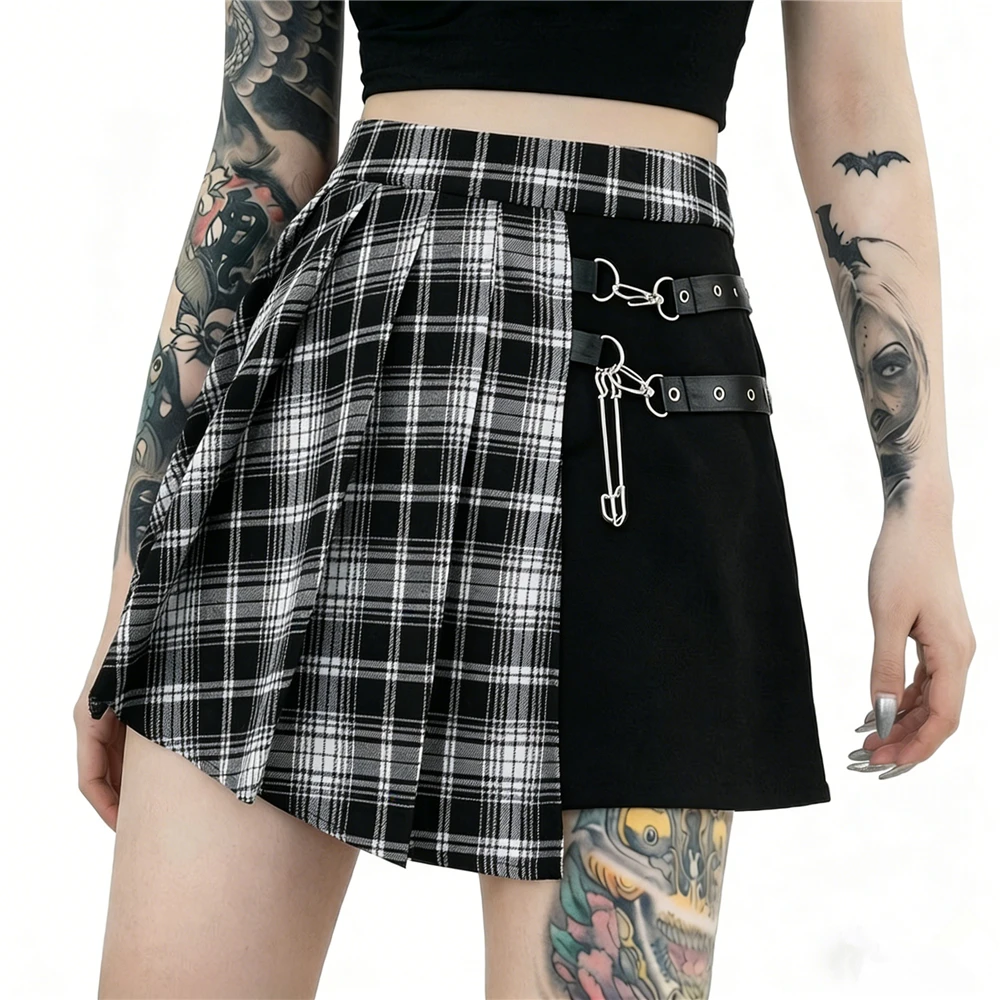 Punk Irregular Mini Pleated Skater Skirt Harajuku Womens Asymmetric Cutout High Waist Hip Hop Clubwear gothic harajuku skirts
Punk Irregular Mini Pleated Skater Skirt Harajuku Womens Asymmetric Cutout High Waist Hip Hop Clubwear gothic harajuku skirts