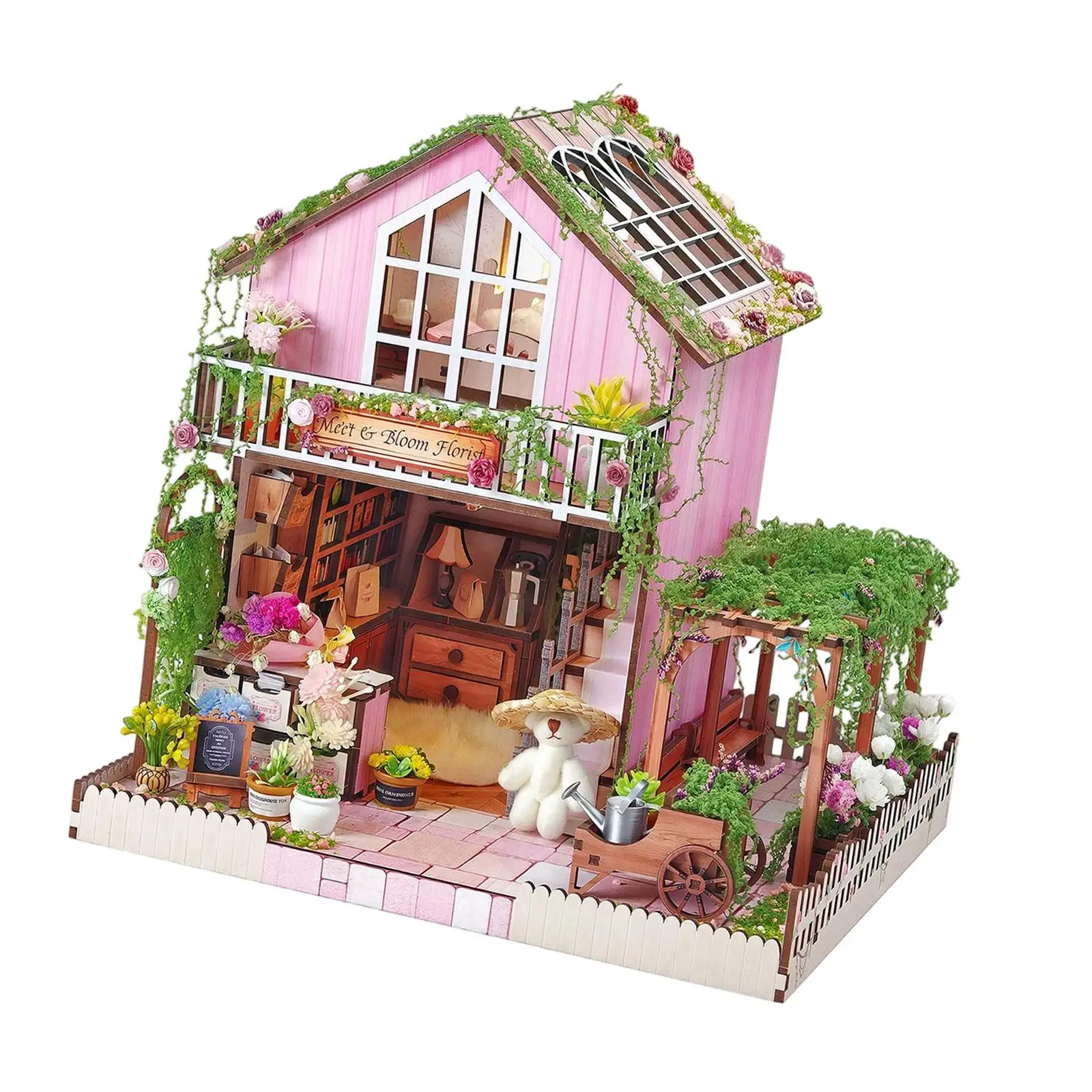 Dollhouse DIY Miniature Kit Desktop Decor Handmade Ornament Accessories with Light Handmade Doll House for Boys Girls Adults
Dollhouse DIY Miniature Kit Desktop Decor Handmade Ornament Accessories with Light Handmade Doll House for Boys Girls Adults
