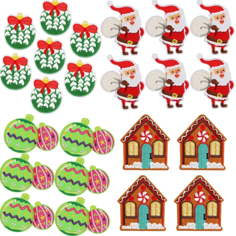 Christmas Embroidery Cloth Sticker Cartoon Santa Patch Sticker Decorative Snowman Christmas Bell Heat Transfer
Christmas Embroidery Cloth Sticker Cartoon Santa Patch Sticker Decorative Snowman Christmas Bell Heat Transfer