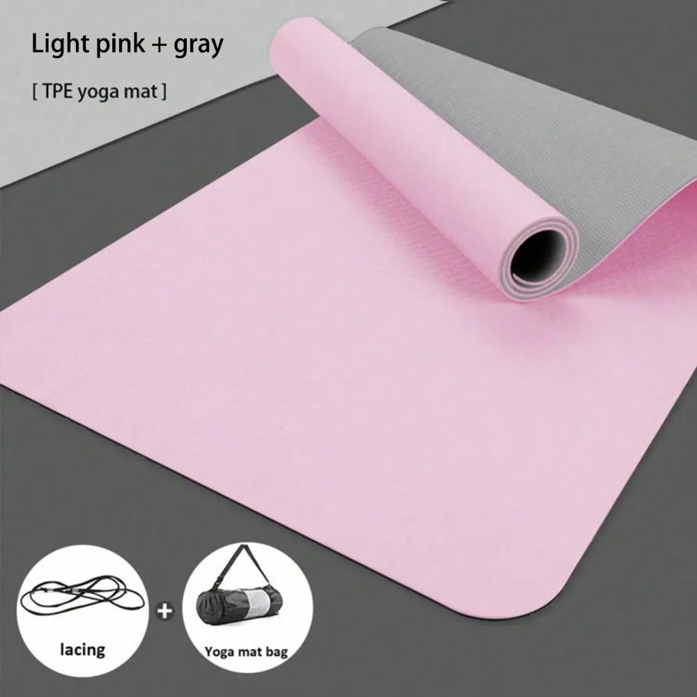 TPE Yoga Mat Women's Sliding Non-Slip Structure Surface Yoga Mat Thickness 6mm Exercise Mat Yoga Pilates Gymnastics (180X57cm)
TPE Yoga Mat Women's Sliding Non-Slip Structure Surface Yoga Mat Thickness 6mm Exercise Mat Yoga Pilates Gymnastics (180X57cm)