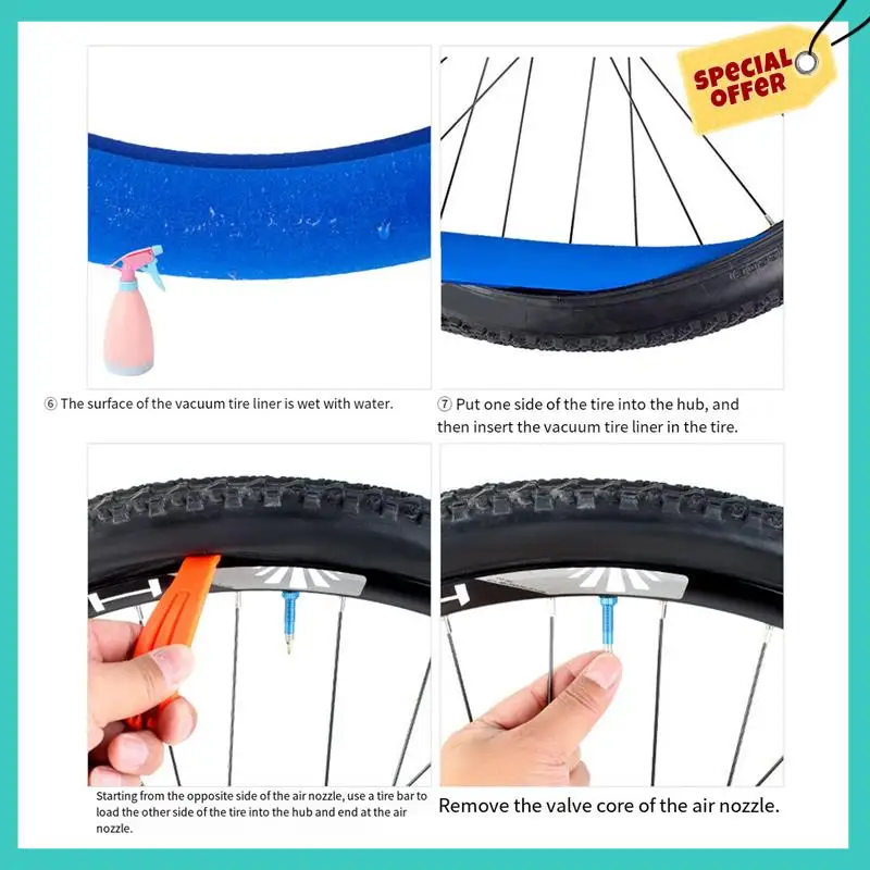 -ABHW Bike Tubeless Tire Insert Bicycle Tyre Air Rim Liner Tube Protector Puncture Proof Vibration Dampening Durable
-ABHW Bike Tubeless Tire Insert Bicycle Tyre Air Rim Liner Tube Protector Puncture Proof Vibration Dampening Durable