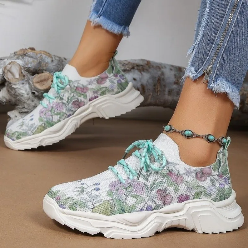 2025 New Ladies Casual Vulcanized Shoe Mesh Breathable Fashionable Round Head Printed Soft Sole Comfortable Versatile Sneakers
2025 New Ladies Casual Vulcanized Shoe Mesh Breathable Fashionable Round Head Printed Soft Sole Comfortable Versatile Sneakers
