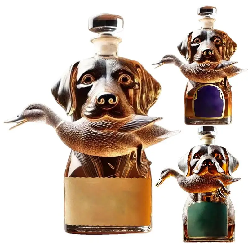 Whiskey Bottle Hound Glass Decanter Whiskey Bottle Airtight Alcohol Holder Container Dog Statue Home Decor for Brandy Bourbon
Whiskey Bottle Hound Glass Decanter Whiskey Bottle Airtight Alcohol Holder Container Dog Statue Home Decor for Brandy Bourbon