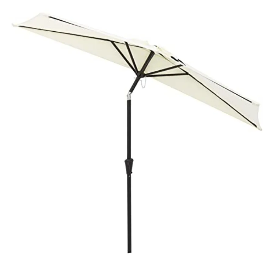 9 Feet Small Half Round Wall Outdoor Market Patio Umbrella with Tilt and Crank for Garden, Deck, Balcony
9 Feet Small Half Round Wall Outdoor Market Patio Umbrella with Tilt and Crank for Garden, Deck, Balcony