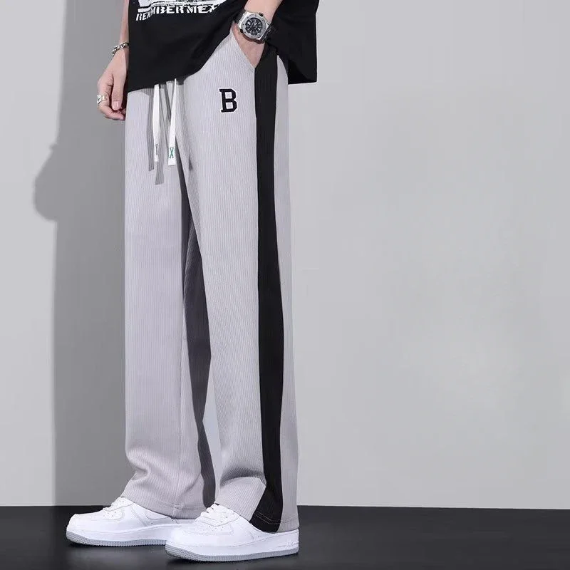 Pop Male Baggy Striped Wide Loose Straight Grey Men's L Pants Slacks Long High Quality Sale Polyester New In Clothes
Pop Male Baggy Striped Wide Loose Straight Grey Men's L Pants Slacks Long High Quality Sale Polyester New In Clothes