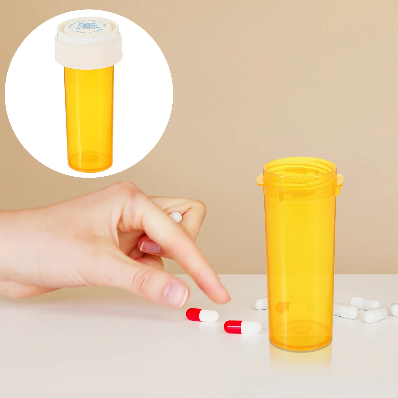 12 Pcs Canning Supplies Transparent Travel Pill Mini Bottle Metal 670X250X250CM Convenient Medicine Holder Yellow
12 Pcs Canning Supplies Transparent Travel Pill Mini Bottle Metal 670X250X250CM Convenient Medicine Holder Yellow