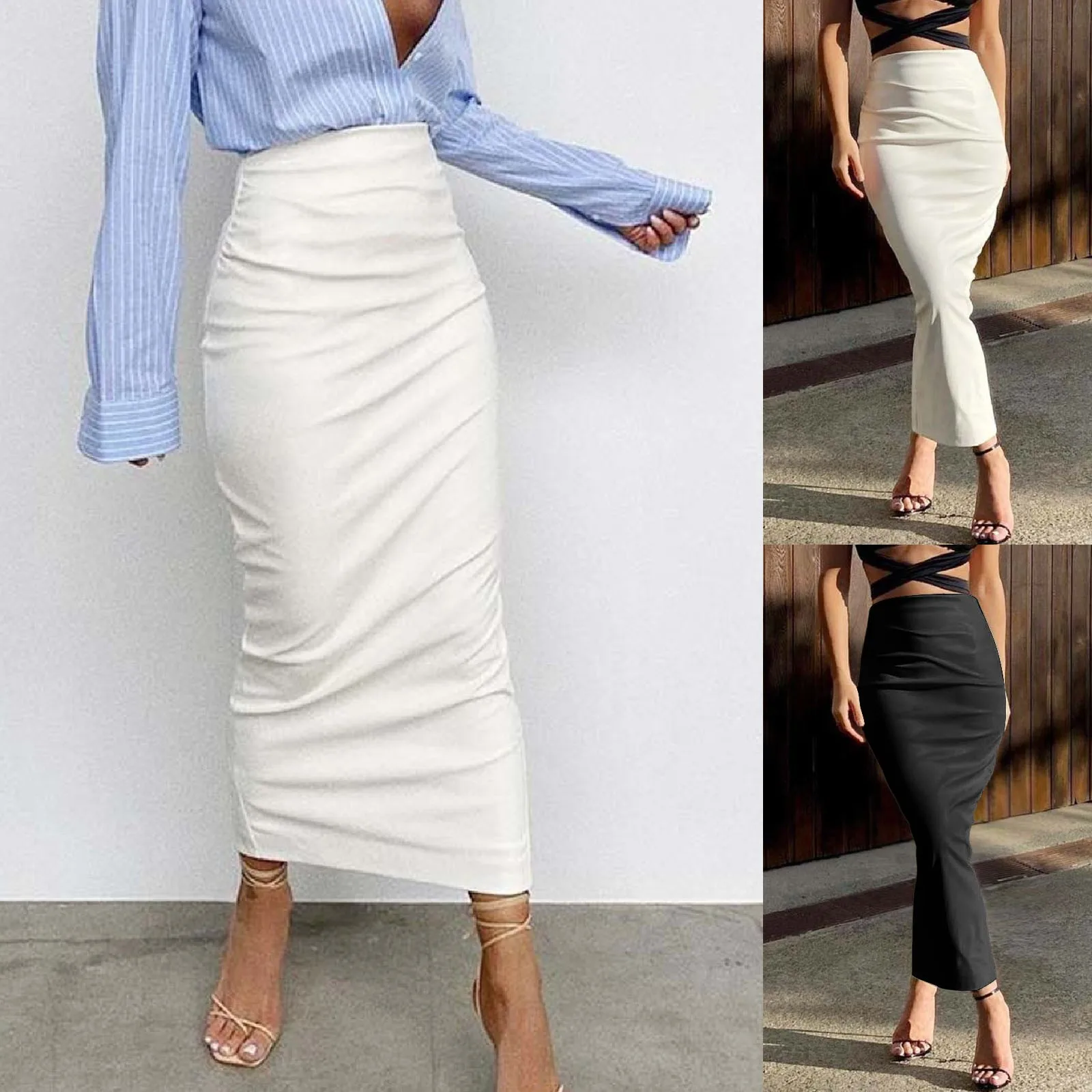 PU Sexy Leather Skirt High Waist Tight Package Hip Half Body Skirt Women's Solid Colour Casual Versatile Commuter Long Skirt
PU Sexy Leather Skirt High Waist Tight Package Hip Half Body Skirt Women's Solid Colour Casual Versatile Commuter Long Skirt