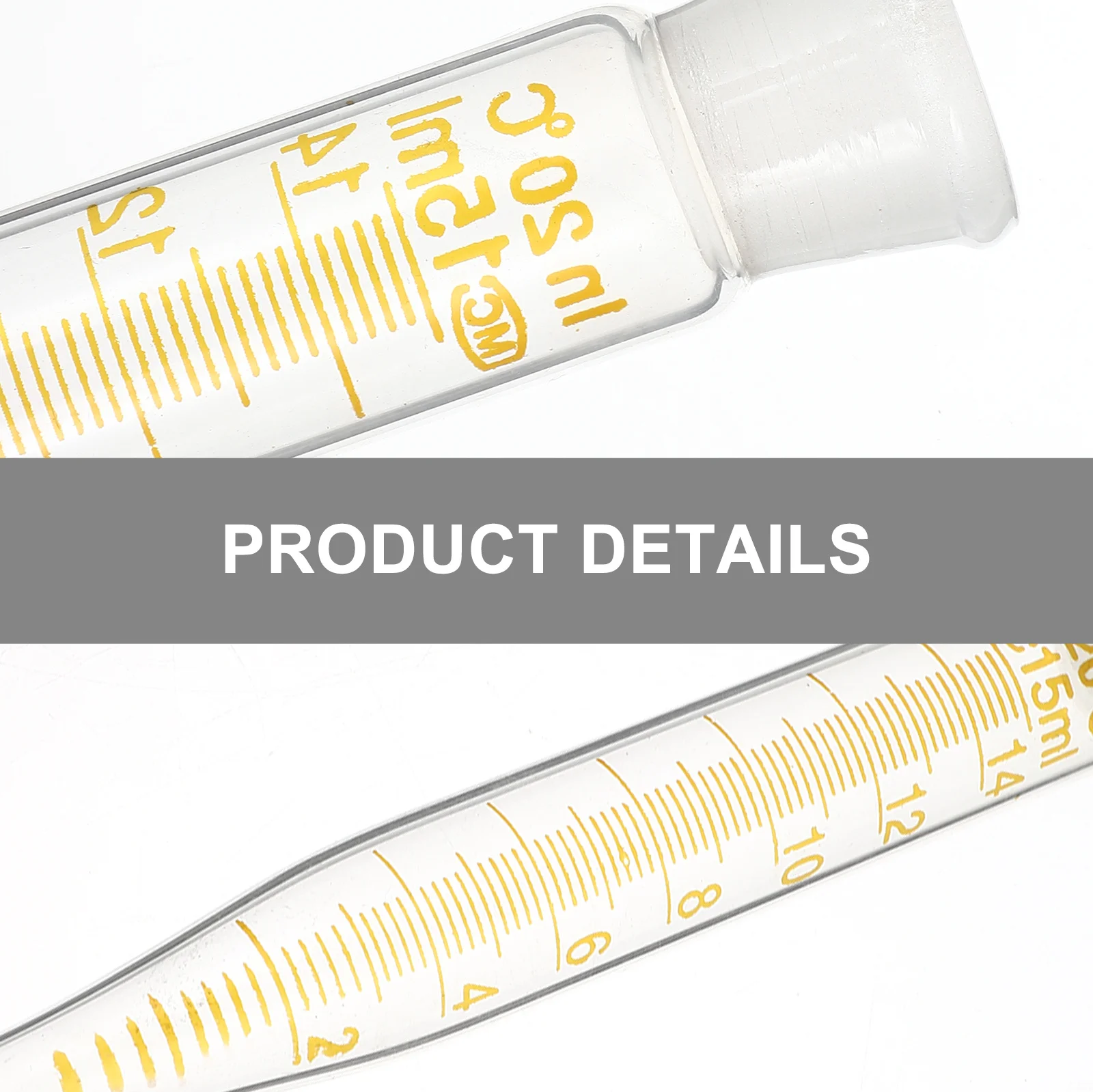 2Pcs 15ml Laboratory Tube Glass Test Tube Science Experiment Sample Vial Leak-Proof Science Tubes
2Pcs 15ml Laboratory Tube Glass Test Tube Science Experiment Sample Vial Leak-Proof Science Tubes