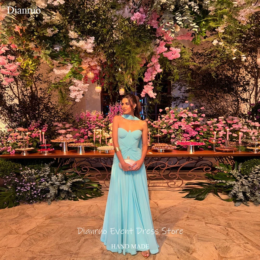 Dianruo Sweetheart Long Evening Dresses Pleated Chiffon Ribbons Vestido De Fiesta Elegant A Line Dresses For Women Customized
Dianruo Sweetheart Long Evening Dresses Pleated Chiffon Ribbons Vestido De Fiesta Elegant A Line Dresses For Women Customized