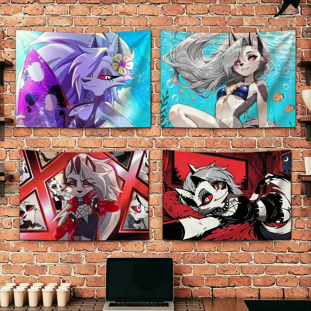 Helluva Boss Loona Flags Wall Hanging Tapestry Outdoor Garage Room Decorative flag Background Blanket
Helluva Boss Loona Flags Wall Hanging Tapestry Outdoor Garage Room Decorative flag Background Blanket