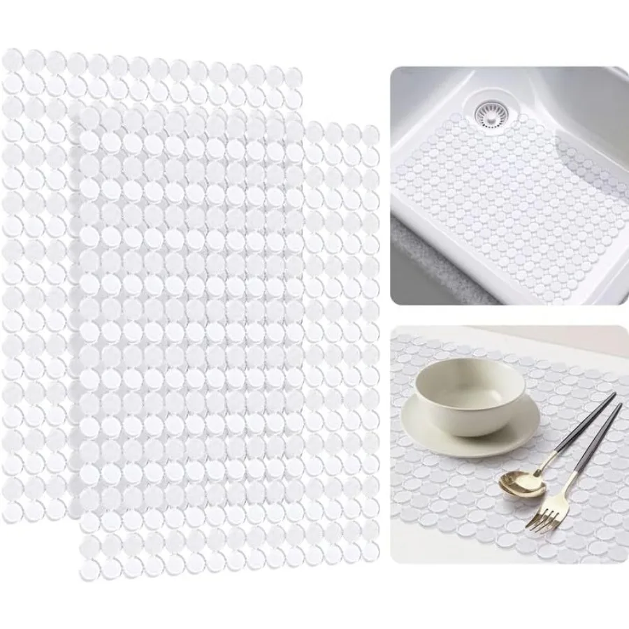 2Pack Kitchen Sink Mat: PVC Adjustable Sink Protector Sink liner Pad Dish Drying Mats Easy to Clean DIY Cut 15.7 x 11.8 ih Cle
2Pack Kitchen Sink Mat: PVC Adjustable Sink Protector Sink liner Pad Dish Drying Mats Easy to Clean DIY Cut 15.7 x 11.8 ih Cle