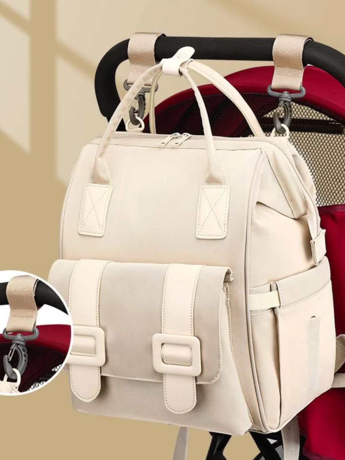 Waterproof Large Capaci Lightweight Faionable Multi-Functional Mommy Bag with Stroller Hanging Feature for Going out with...
Waterproof Large Capaci Lightweight Faionable Multi-Functional Mommy Bag with Stroller Hanging Feature for Going out with...