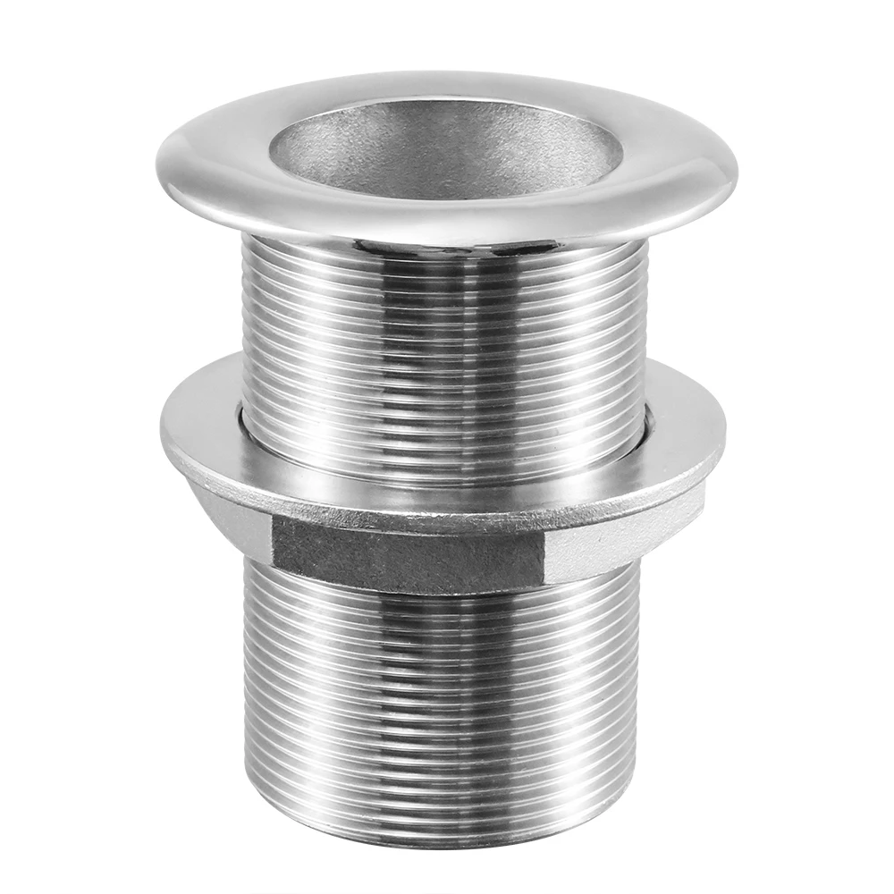 Stainless Steel 316 Durable Combo Stainless Steel Thru-Hull Fitting w/Nut Boat Plumbing Fittings for Boats,Yachts,Size:1-1/2inch
Stainless Steel 316 Durable Combo Stainless Steel Thru-Hull Fitting w/Nut Boat Plumbing Fittings for Boats,Yachts,Size:1-1/2inch