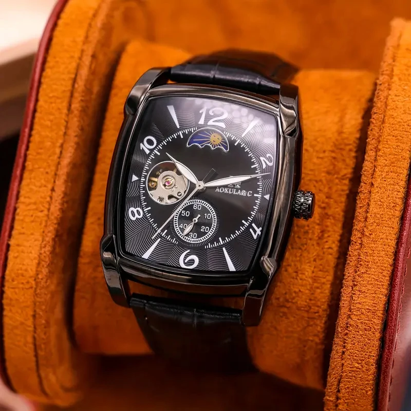 Новые полностью автоматические мужские механические часы с турбийоном в форме бочки, классический ретро-дизайн, мужские часы с фазами луны и скелетонизацией, высококачественные легкие роскошные деловые повседневные часы, отличный вариант подарка на дни ро
Новые полностью автоматические мужские механические часы с турбийоном в форме бочки, классический ретро-дизайн, мужские часы с фазами луны и скелетонизацией, высококачественные легкие роскошные деловые повседневные часы, отличный вариант подарка на дни ро