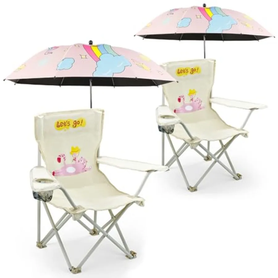 2 Pack Camping Chair for Beach Patio Outdoors Lawn - Pink Fabric, Durable Wear-Resistant Non-Slip Lightweight Design with Umbre
2 Pack Camping Chair for Beach Patio Outdoors Lawn - Pink Fabric, Durable Wear-Resistant Non-Slip Lightweight Design with Umbre