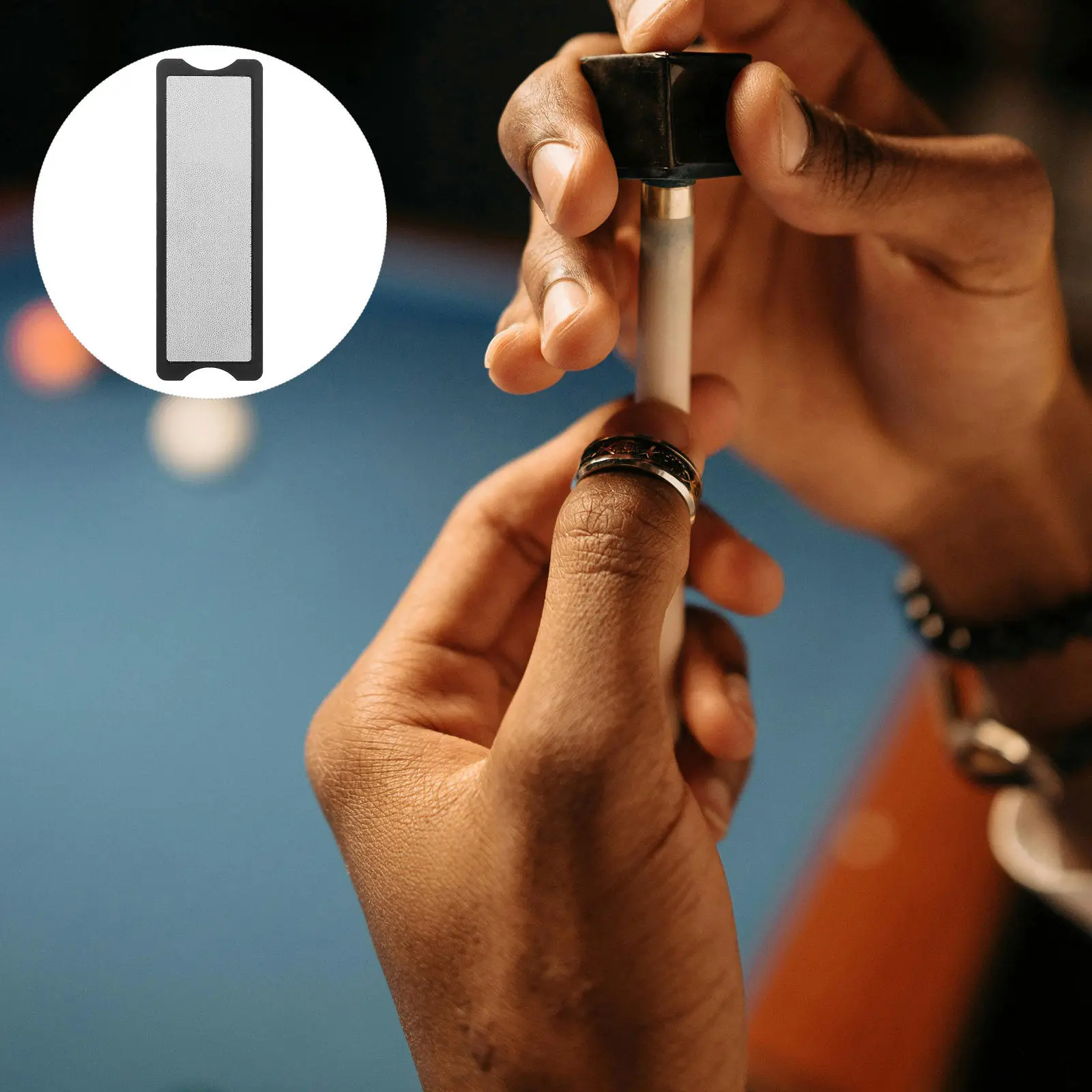 Pool Cue Tip Shaper Dual-Sided Abrasive File Aluminum Alloy Material Easy Use for Cue Tip Maintenance and Repair Billiard Tool
Pool Cue Tip Shaper Dual-Sided Abrasive File Aluminum Alloy Material Easy Use for Cue Tip Maintenance and Repair Billiard Tool