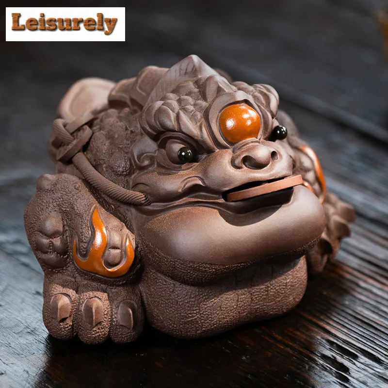 Yixing Zisha Wealth-attracting Golden Toad Tea Pet Handmade Fish Tank Landscaping Tea Figurine Play Toys Tea Statue Ornaments
Yixing Zisha Wealth-attracting Golden Toad Tea Pet Handmade Fish Tank Landscaping Tea Figurine Play Toys Tea Statue Ornaments