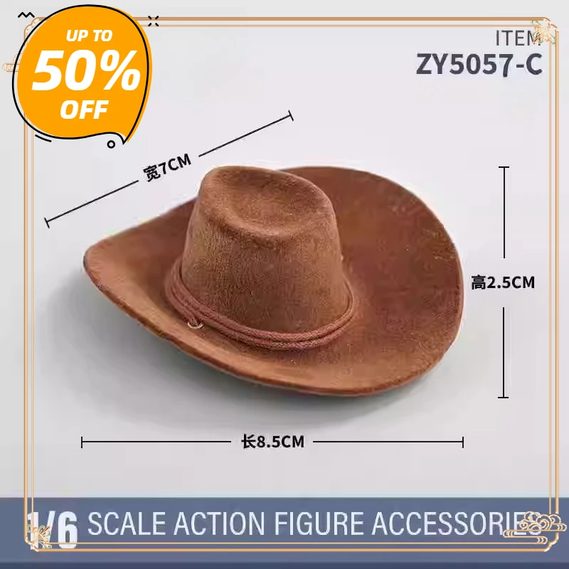 ZY5057 1/6 Scale Classic West Cowboy Hat Big-edge Gentleman Model for 12" Male Soldier Accessory Actiong Figure Doll Display
ZY5057 1/6 Scale Classic West Cowboy Hat Big-edge Gentleman Model for 12" Male Soldier Accessory Actiong Figure Doll Display