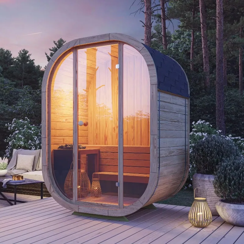 Practical One-person Steam Red Cedar Outdoor Sauna Customized
Practical One-person Steam Red Cedar Outdoor Sauna Customized