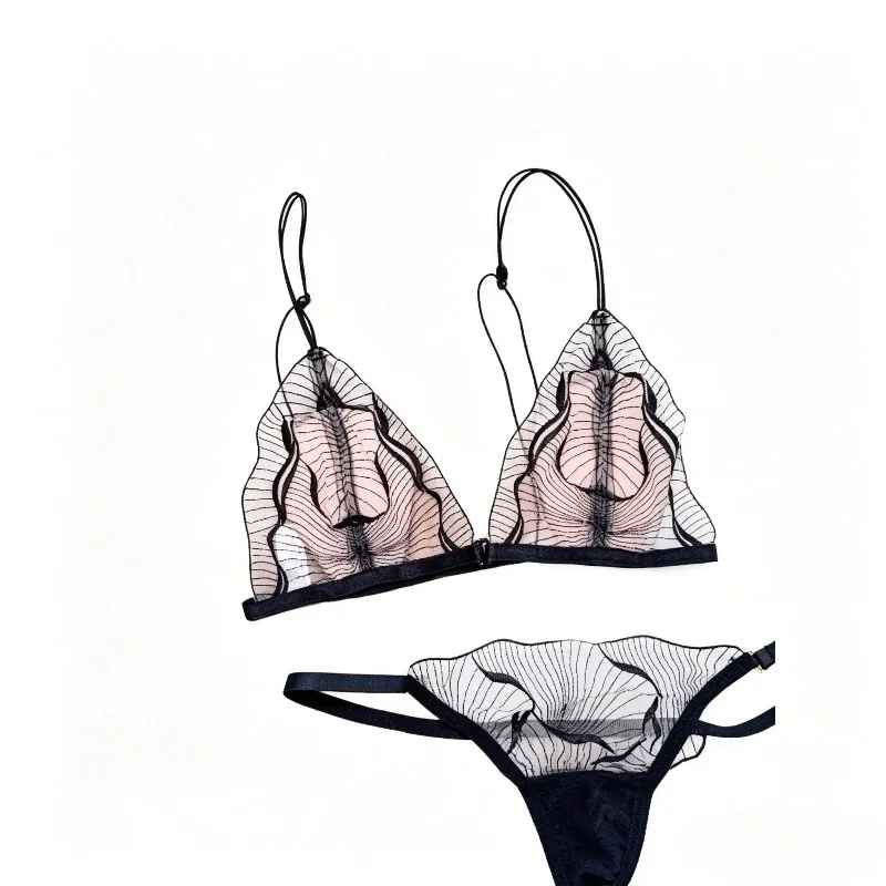 Sexy French Lace Bra Set Triangle Cup Thin Strap Wireless Ultra Thin Beautiful Back Comfort Daily Lingerie Underwear Suit 32-38
Sexy French Lace Bra Set Triangle Cup Thin Strap Wireless Ultra Thin Beautiful Back Comfort Daily Lingerie Underwear Suit 32-38