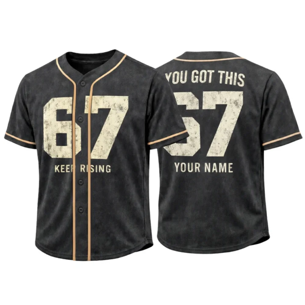 Custom 6-7 Baseball Jersey – Six Seven Meme Design Add Your Name and Number 3D Printed Men For Women Shirt Casual Team Shirts
Custom 6-7 Baseball Jersey – Six Seven Meme Design Add Your Name and Number 3D Printed Men For Women Shirt Casual Team Shirts