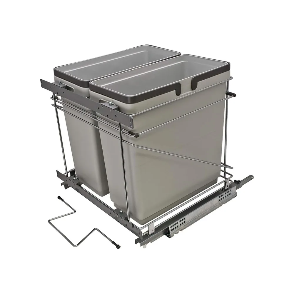 Salice Soft Close Undermount Кухонный шкаф Сверхмощный выдвижной органайзер для мусора и переработки с двойным контейнером на 35 литров в 2
Salice Soft Close Undermount Кухонный шкаф Сверхмощный выдвижной органайзер для мусора и переработки с двойным контейнером на 35 литров в 2
