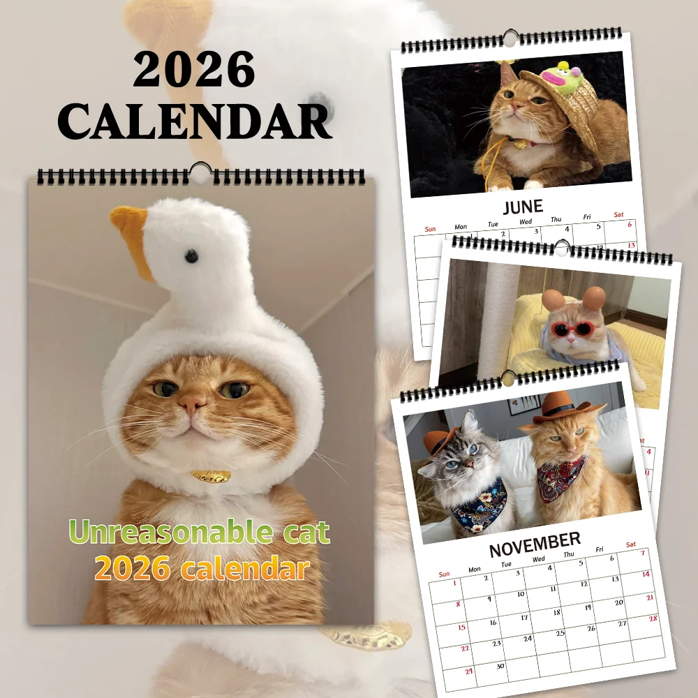 1 шт., календарь с изображением кошек высокой четкости 2026 — забавные кошки, 12 разных дизайнов, календарь, подарки на день рождения, Рождество, Новый год
1 шт., календарь с изображением кошек высокой четкости 2026 — забавные кошки, 12 разных дизайнов, календарь, подарки на день рождения, Рождество, Новый год
