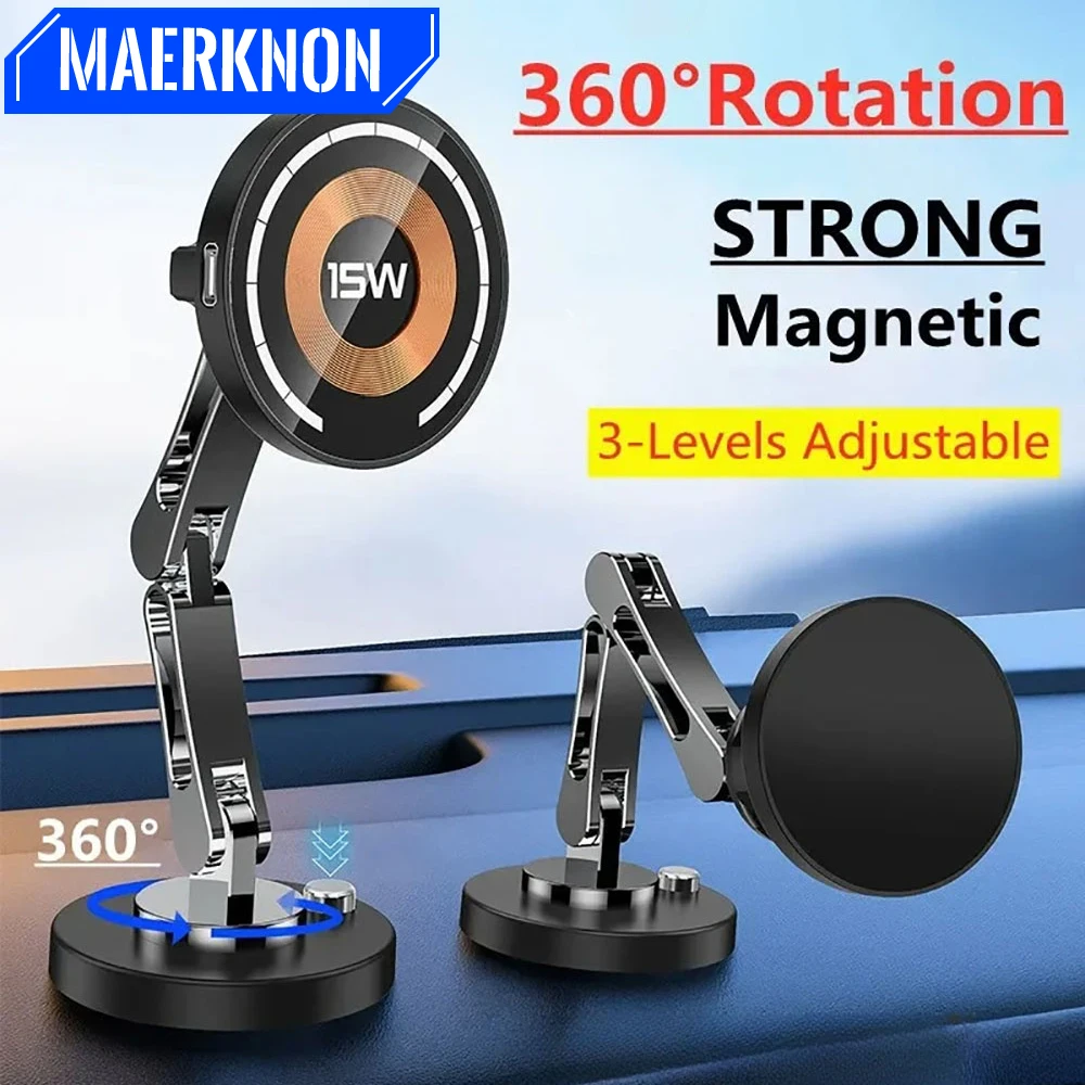 Magnetic Car Wireless Charger Stand Adjustable Car Phone Mount 15W Fast Charging Charger Dock Station For iPhone 15 14 13 12 Pro
Magnetic Car Wireless Charger Stand Adjustable Car Phone Mount 15W Fast Charging Charger Dock Station For iPhone 15 14 13 12 Pro