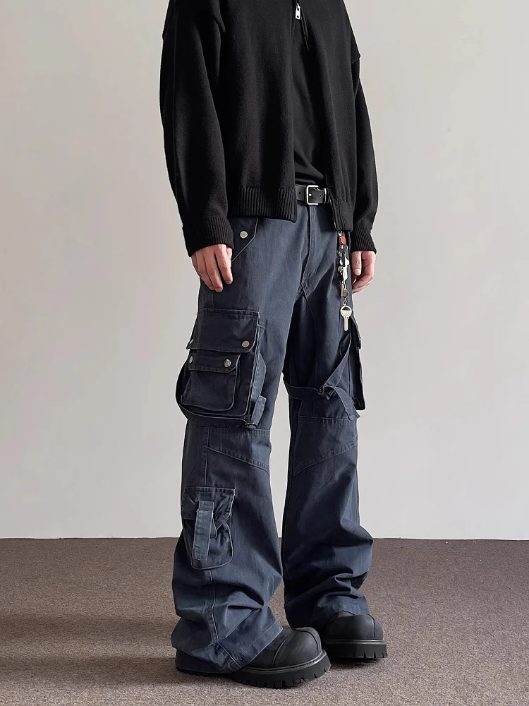 Мужские прямые рабочие брюки с несколькими карманами в американском стиле High Street Sle, модные брюки чистого кроя, повседневные длинные брюки свободного кроя
Мужские прямые рабочие брюки с несколькими карманами в американском стиле High Street Sle, модные брюки чистого кроя, повседневные длинные брюки свободного кроя